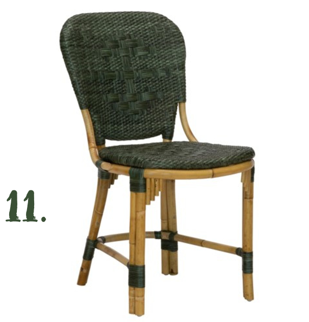 Green Moodboard: Fota Bistro Side Chair, Morris & Co x Selamat