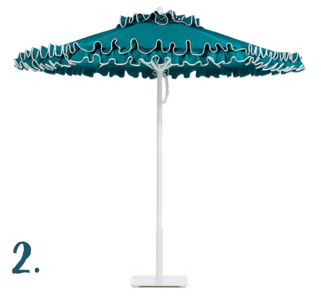 July Moodboard - Petite Flamenco Umbrella - Santa Barbara Designs