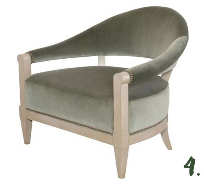 Green Moodboard: Crescent Chair, Ray Booth for Hickory Chair